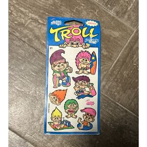 Vintage Mello Smello Trolls Sticker‎ Sheet #1 Surfing Skateboarding Jet Ski